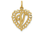FJC Finejewelers 14k Yellow Gold Initial V Charm