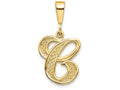FJC Finejewelers 14k Yellow Gold Initial C Charm