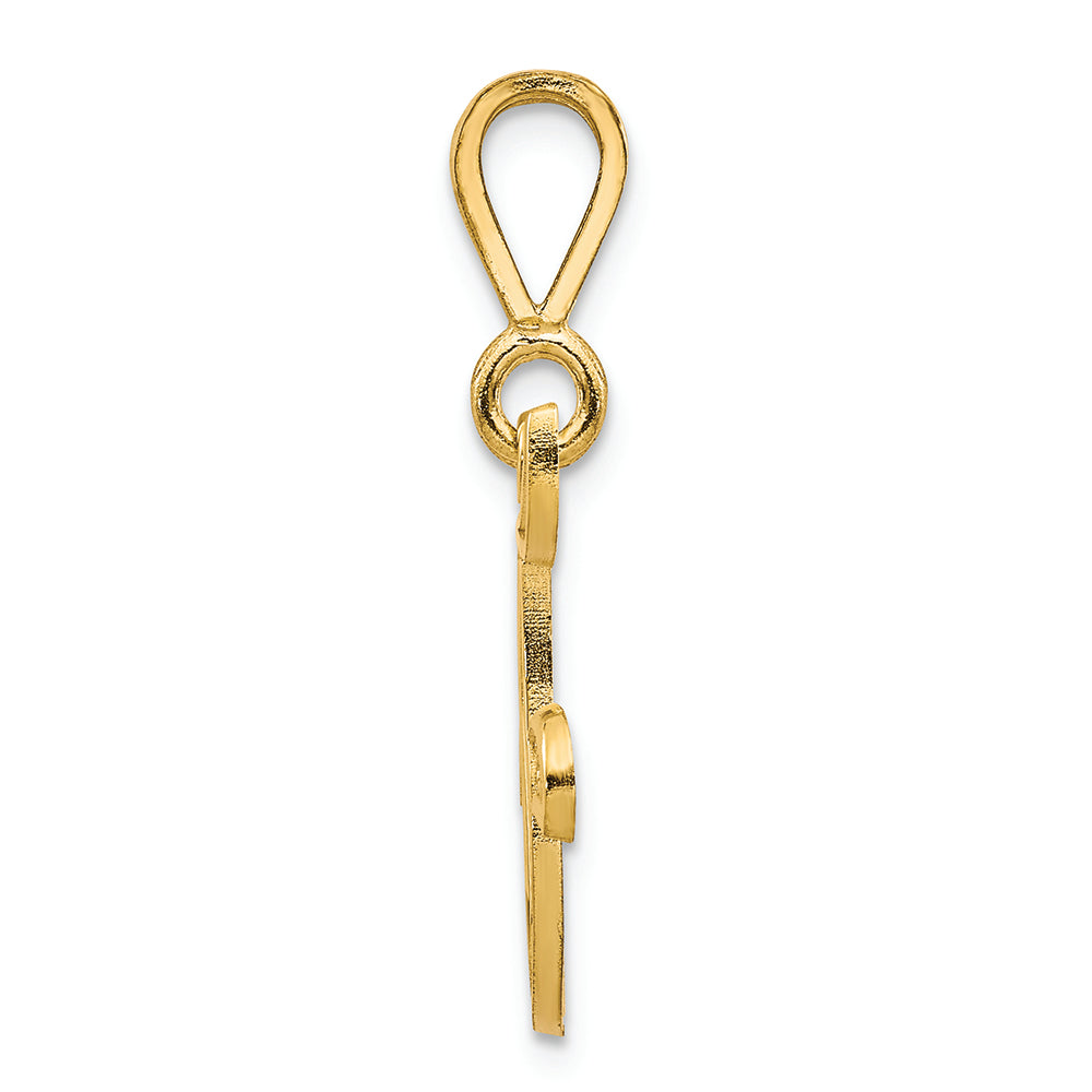 FJC Finejewelers 14k Yellow Gold Initial F Charm