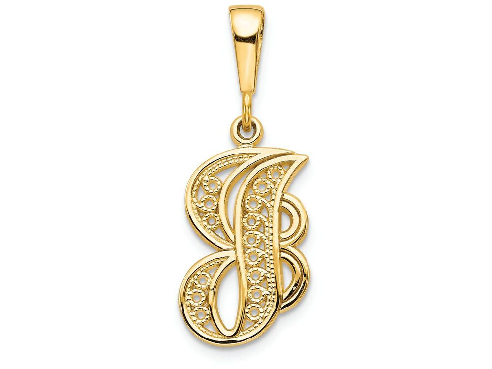 FJC Finejewelers 14k Yellow Gold Initial J Charm