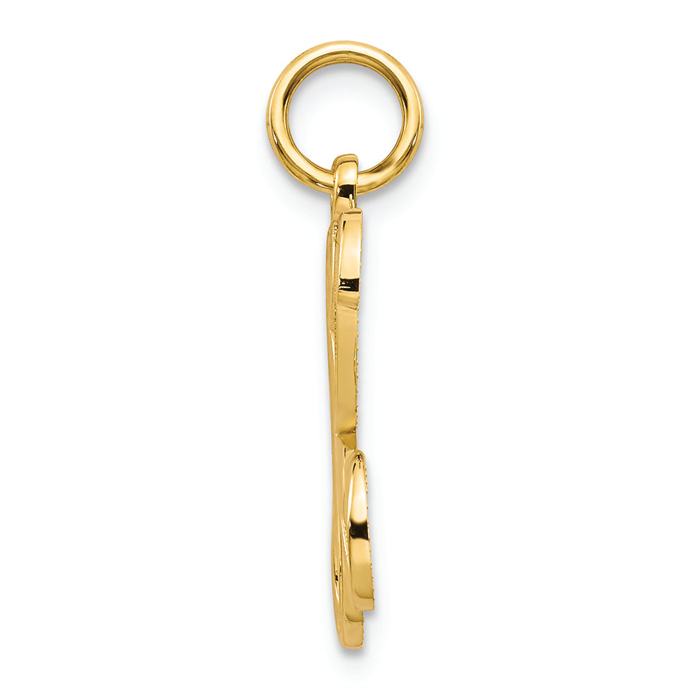 FJC Finejewelers 14k Yellow Gold Initial K Charm