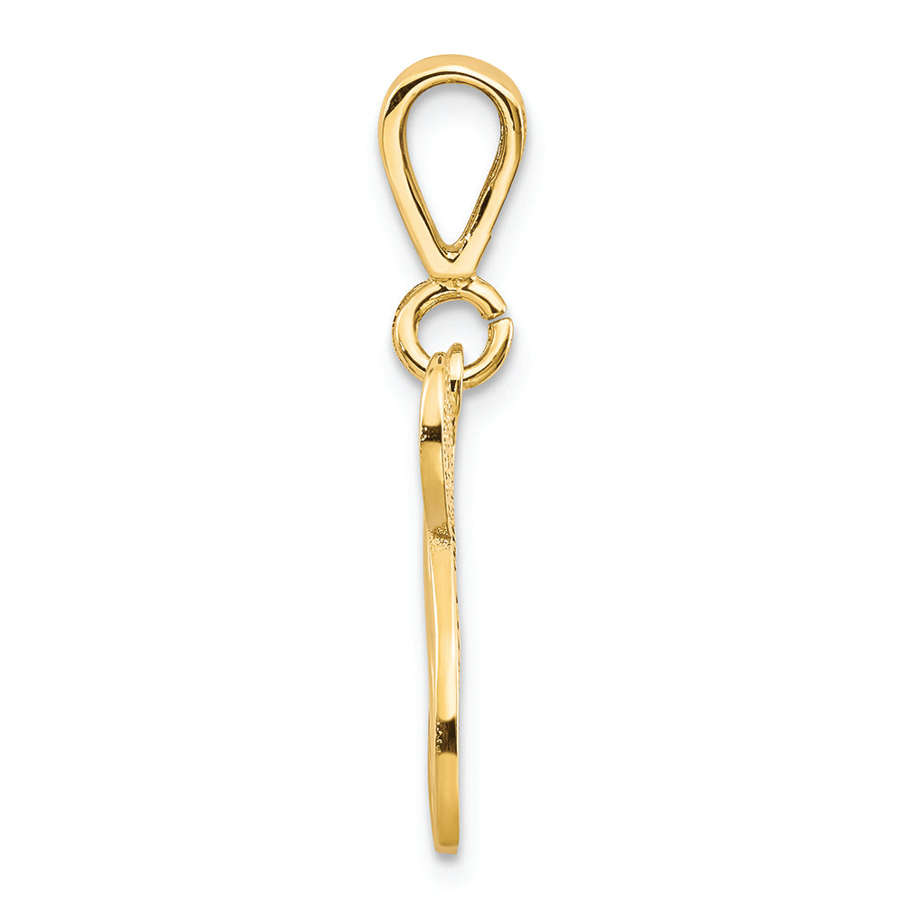 FJC Finejewelers 14k Yellow Gold Initial N Charm