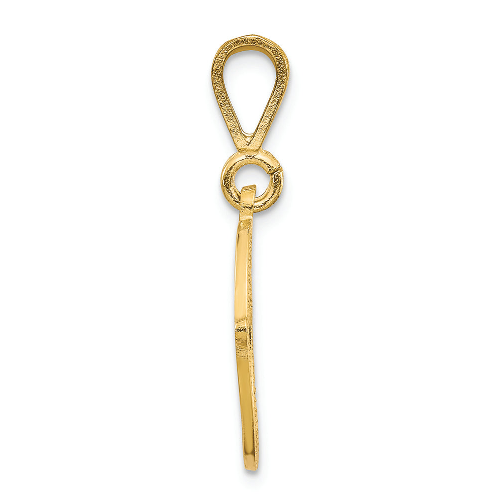 FJC Finejewelers 14k Yellow Gold Initial O Charm
