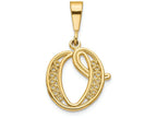 FJC Finejewelers 14k Yellow Gold Initial O Charm