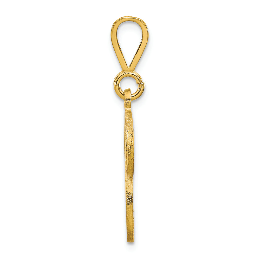 FJC Finejewelers 14k Yellow Gold Initial P Charm