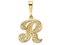 FJC Finejewelers 14k Yellow Gold Initial R Charm