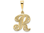 FJC Finejewelers 14k Yellow Gold Initial R Charm