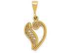FJC Finejewelers 14k Yellow Gold Initial V Charm