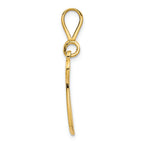 FJC Finejewelers 14k Yellow Gold Initial W Charm