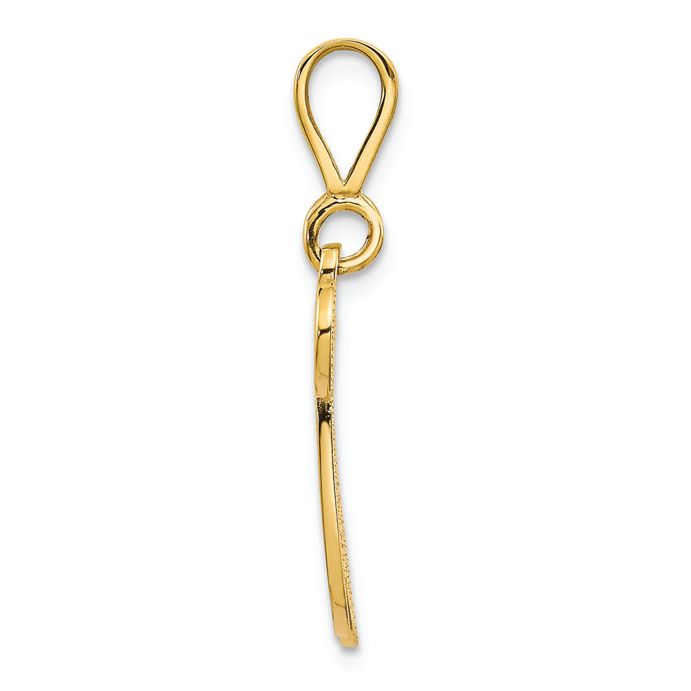 FJC Finejewelers 14k Yellow Gold Initial W Charm