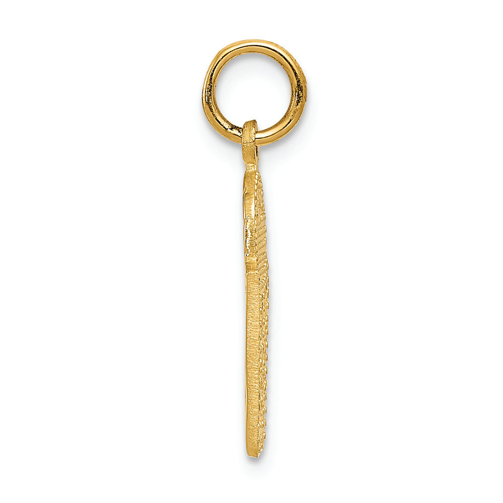 FJC Finejewelers 14k Yellow Gold Basketball In Net Charm