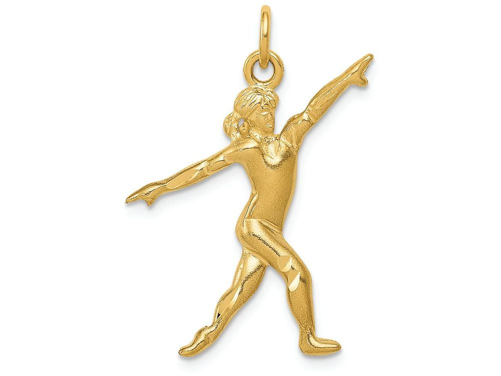 FJC Finejewelers 14k Yellow Gold Gymnast Charm