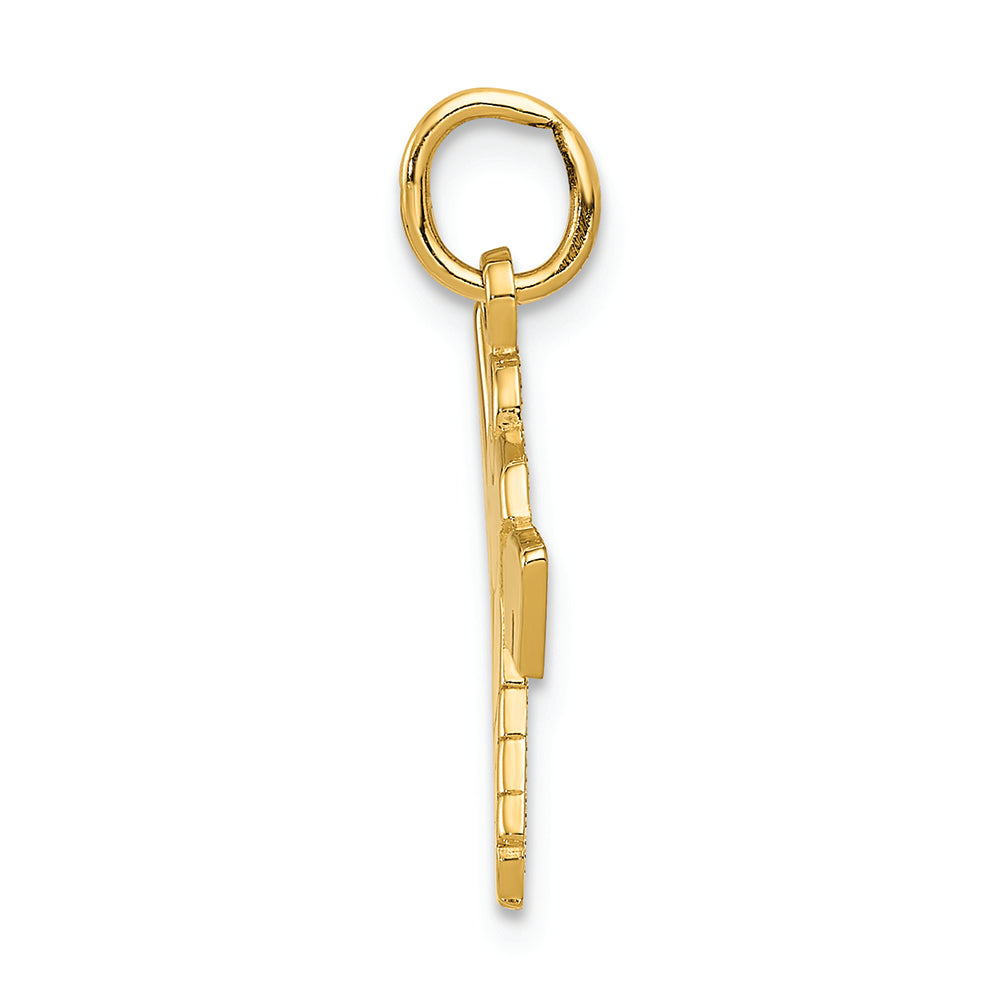 FJC Finejewelers 14k Yellow Gold Hockey Goalie Charm