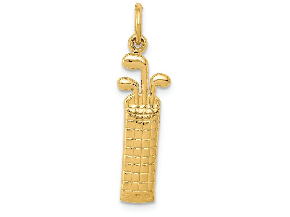 FJC Finejewelers 14k Yellow Gold Golf Bag Charm