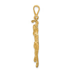 FJC Finejewelers 14k Yellow Gold Female Golfer Charm