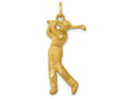 FJC Finejewelers 14k Yellow Gold Male Golfer Charm
