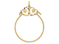 FJC Finejewelers 14k Yellow Gold Heart Charm Holder