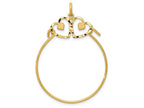 FJC Finejewelers 14k Yellow Gold Heart Charm Holder