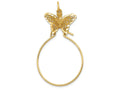 FJC Finejewelers 14k Yellow Gold Butterfly Holder Charm