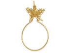 FJC Finejewelers 14k Yellow Gold Butterfly Holder Charm