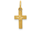 FJC Finejewelers 14k Yellow Gold Tiny Cross Charm