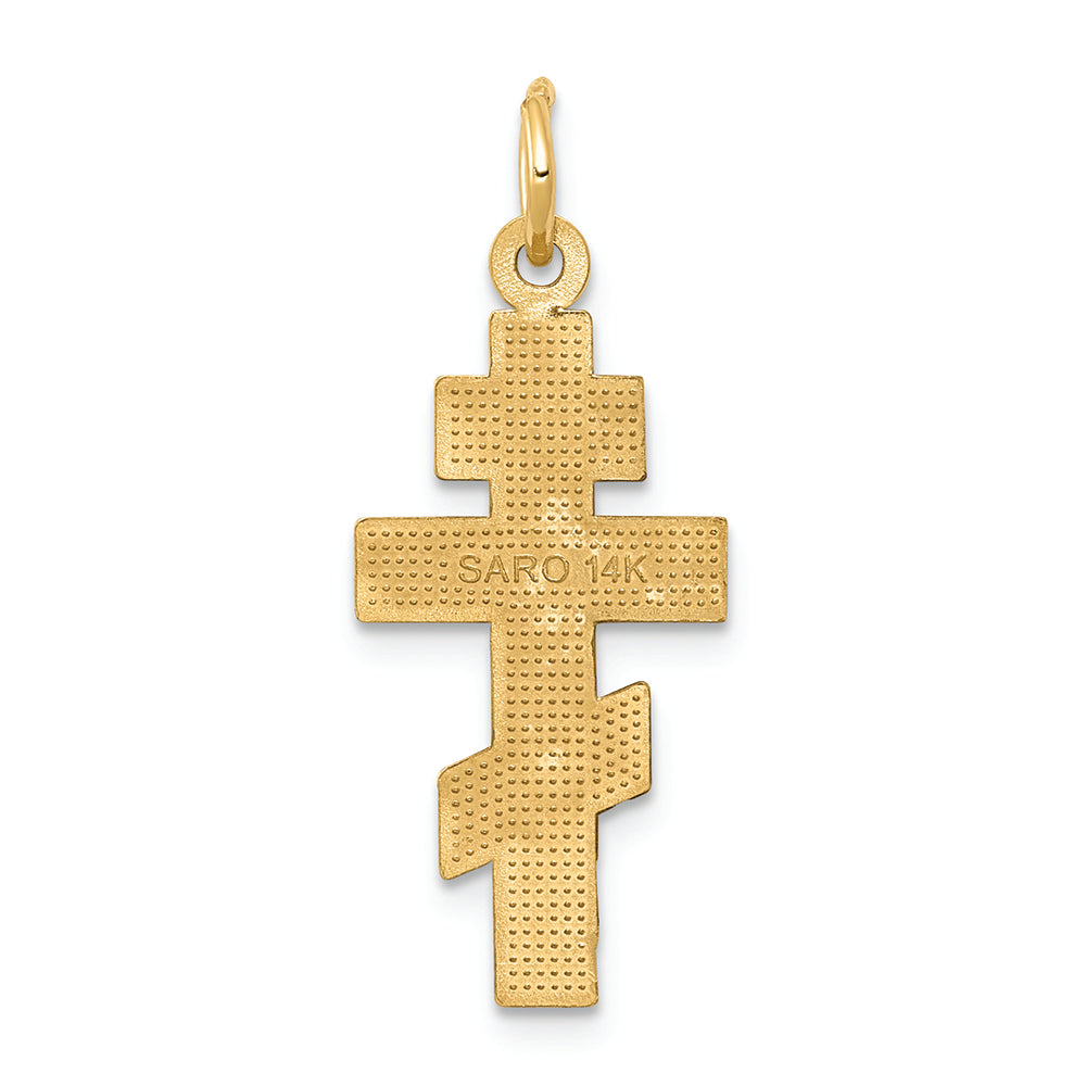 FJC Finejewelers 14k Yellow Gold Eastern Orthodox Cross Charm