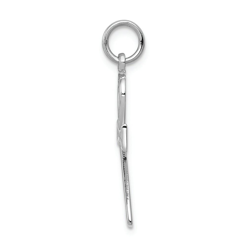 FJC Finejewelers 14k White Gold Ankh Cross Charm