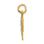FJC Finejewelers 14k Yellow Gold Inri Bright Cut Crucifix Charm