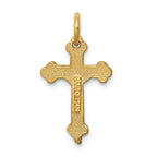 FJC Finejewelers 14k Yellow Gold Inri Bright Cut Crucifix Charm