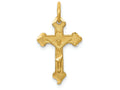 FJC Finejewelers 14k Yellow Gold Inri Bright Cut Crucifix Charm