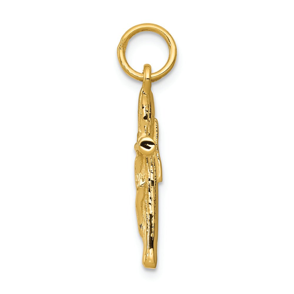FJC Finejewelers 14k Yellow Gold Crucifix Charm