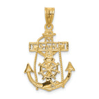 FJC Finejewelers 14k Yellow Gold Mariners Cross Charm
