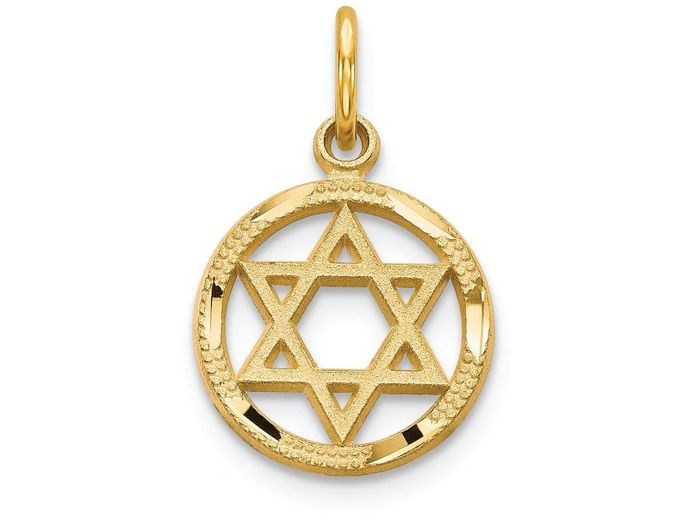 FJC Finejewelers 14k Yellow Gold Solid Polished Star Of David Charm