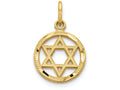 FJC Finejewelers 14k Yellow Gold Solid Polished Star Of David Charm