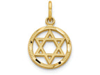 FJC Finejewelers 14k Yellow Gold Solid Polished Star Of David Charm