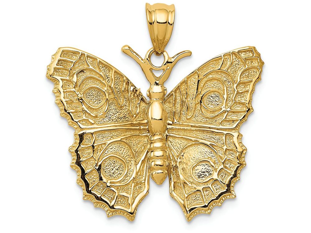 FJC Finejewelers 14k Yellow Gold Butterfly Charm