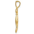 FJC Finejewelers 14k Yellow Gold Satin Polished Cats Charm