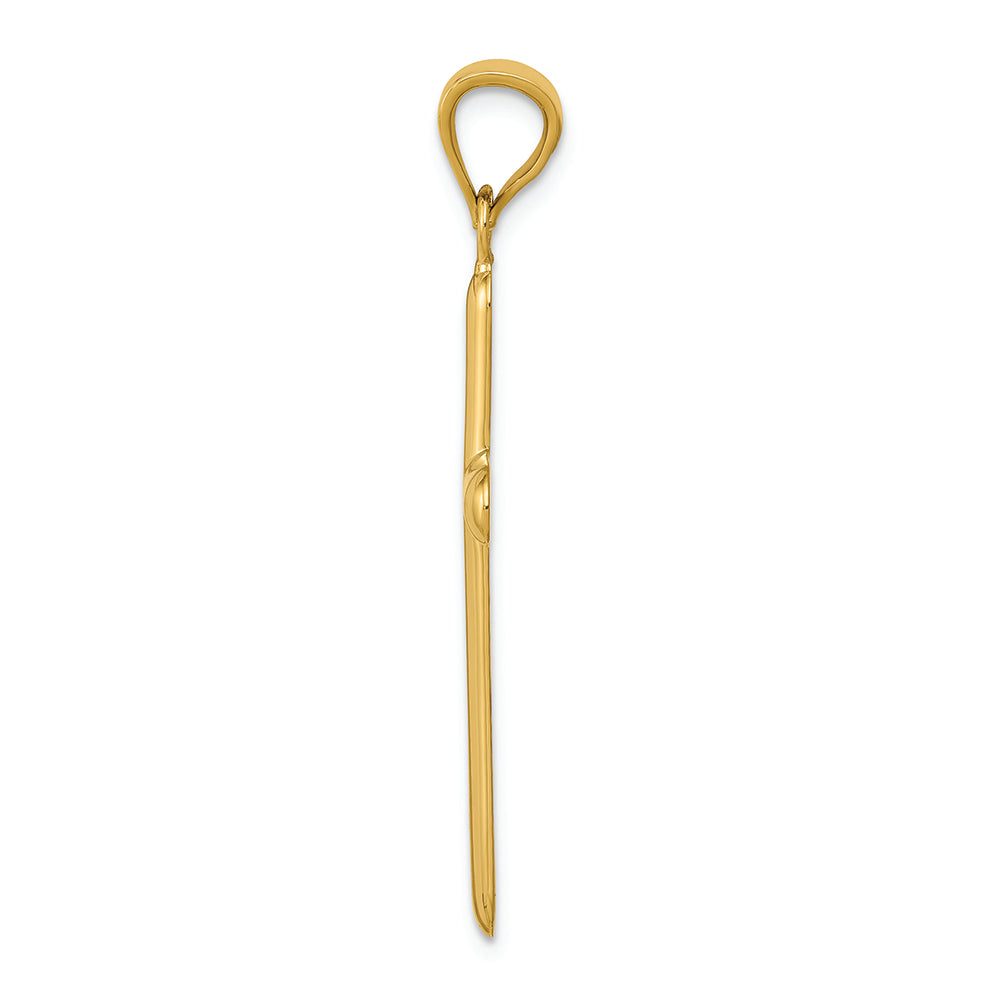 FJC Finejewelers 14k Yellow Gold Polished Cross Charm