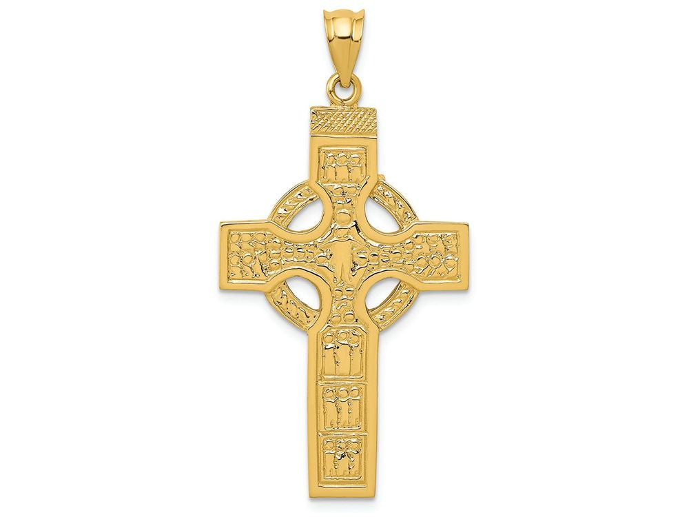 FJC Finejewelers 14k Yellow Gold Celtic Cross Charm