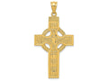 FJC Finejewelers 14k Yellow Gold Celtic Cross Charm