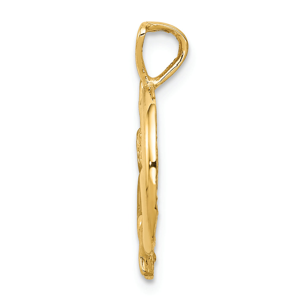 FJC Finejewelers 14k Yellow Gold Angel  Moon Star Charm