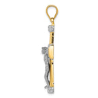 FJC Finejewelers 14k Two-tone Gold Crucifix Charm