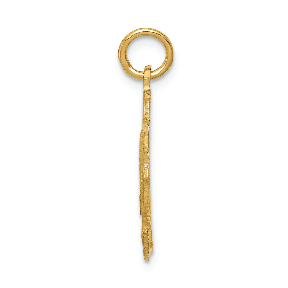 FJC Finejewelers 14k Yellow Gold # 25 In Oval Charm
