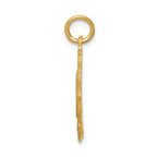 FJC Finejewelers 14k Yellow Gold # 25 In Oval Charm