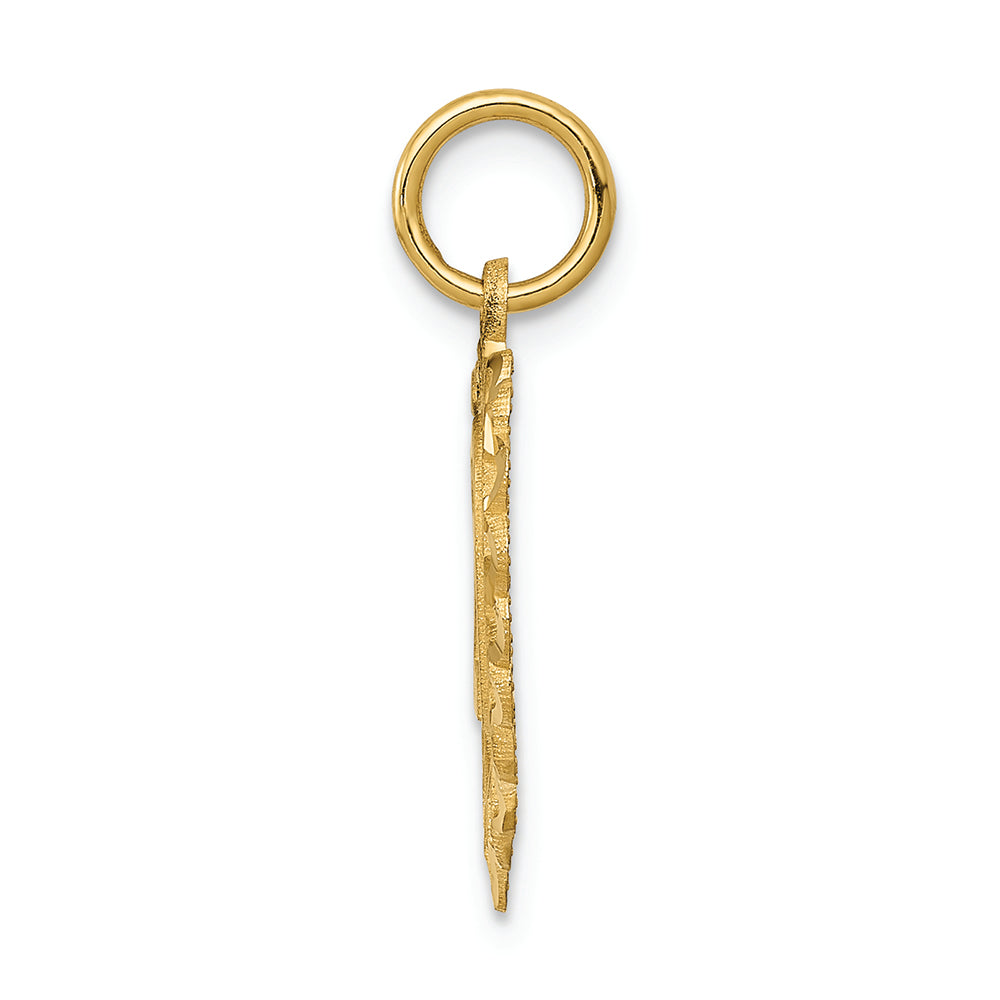 FJC Finejewelers 14k Yellow Gold 20 In Heart Charm