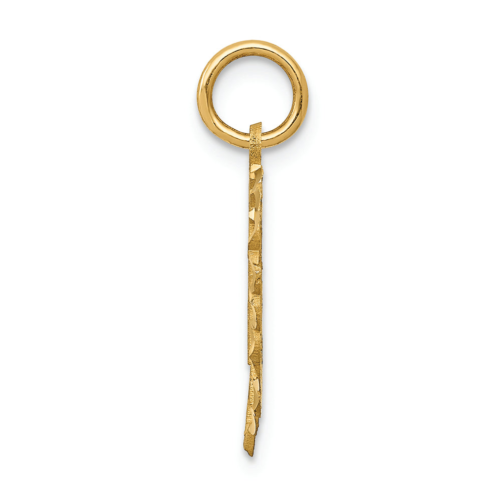 FJC Finejewelers 14k Yellow Gold 21 In Heart Charm