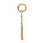 FJC Finejewelers 14k Yellow Gold #16 In Oval Circle Charm
