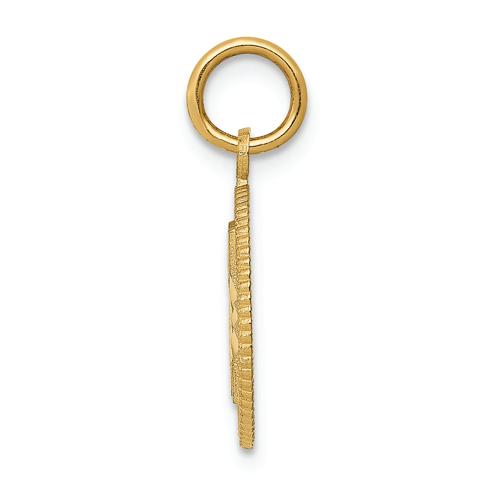 FJC Finejewelers 14k Yellow Gold #21 In A Circle Charm
