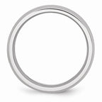 Chisel Cobalt Beveled Edge Satin And Polished 6mm Wedding Band