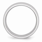 Chisel Cobalt Beveled Edge Satin And Polished 7mm Wedding Band